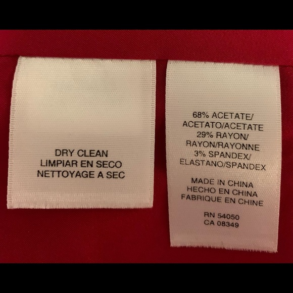 Jones New York red satin dress - Picture 2 of 10